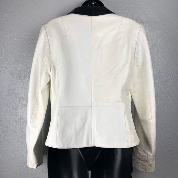 Vintage LEATHERS by NEW ENGLAND bomber jacket Sm - Picture 7 of 16